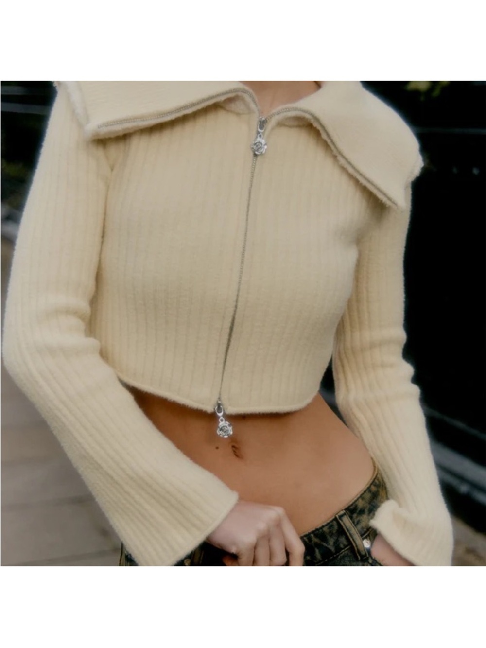 House of Sunny Law of Attraction zip sweater
